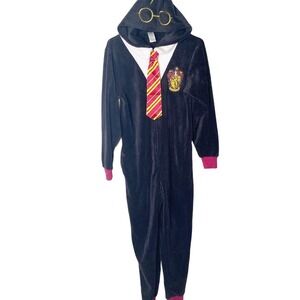 Harry Potter Gryffindor Onepiece Jumpsuit Pajamas XS Unisex Men